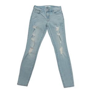 Pacsun Jegging Womens 23 Blue Perfect Fit Distressed Stretch Pockets Denim